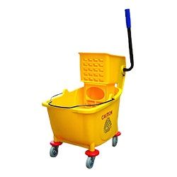 24L MOP BUCKET YELLOW SIDE PRESS(VICBAY VBMB24SY)
