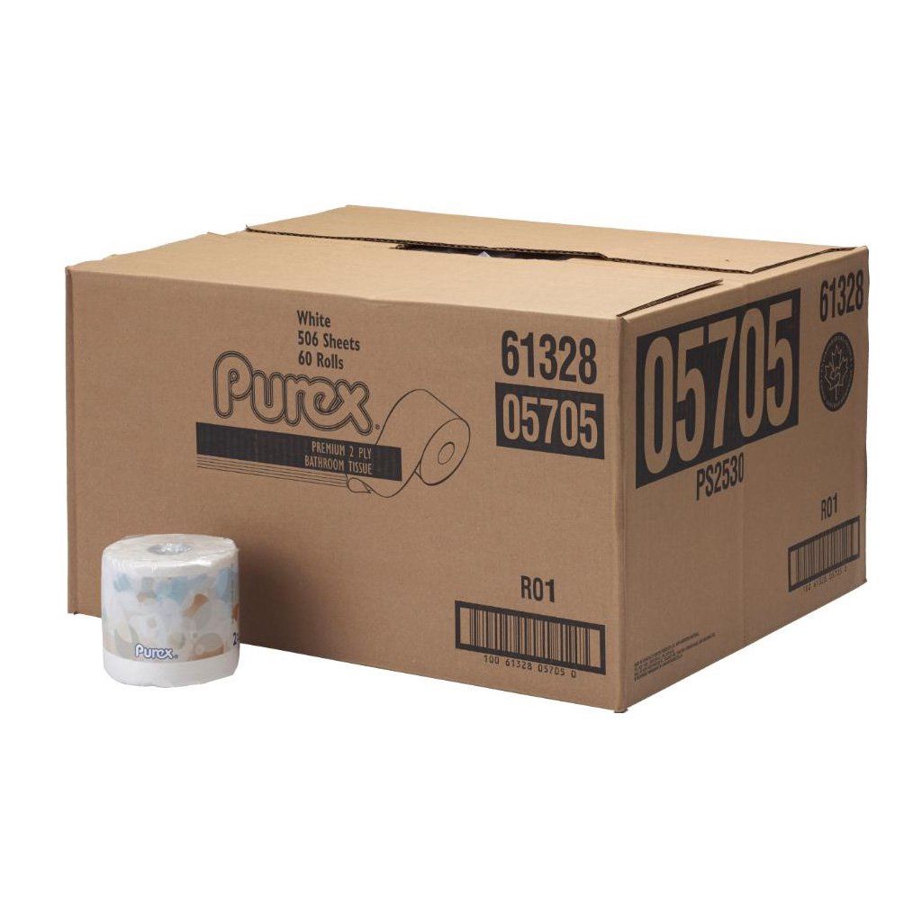 Purex Bathroom Tissue, 2-Ply 506 Sheets/Roll (60/case)