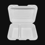 EP - 205-20W -2 Compartment White Plastic Container (150/CS)