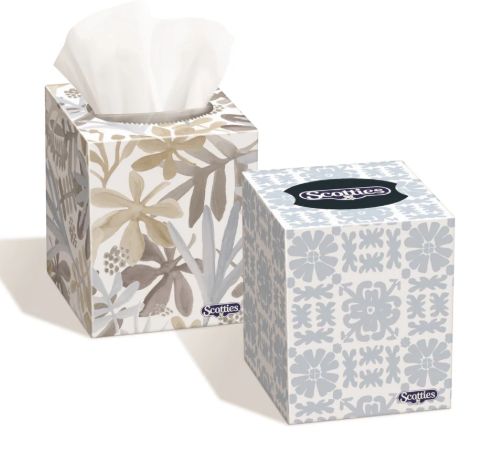2PLY 100SHEET SCOTTIES FACIAL TISSUE CUBE BOX (36/CS)