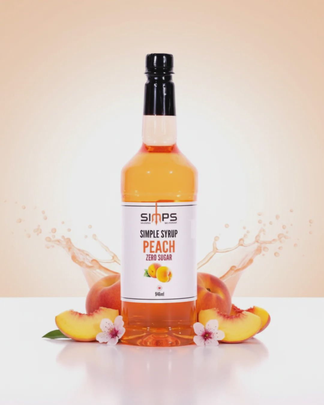 Simps - ZERO SUGAR - Peach Syrup 946ml