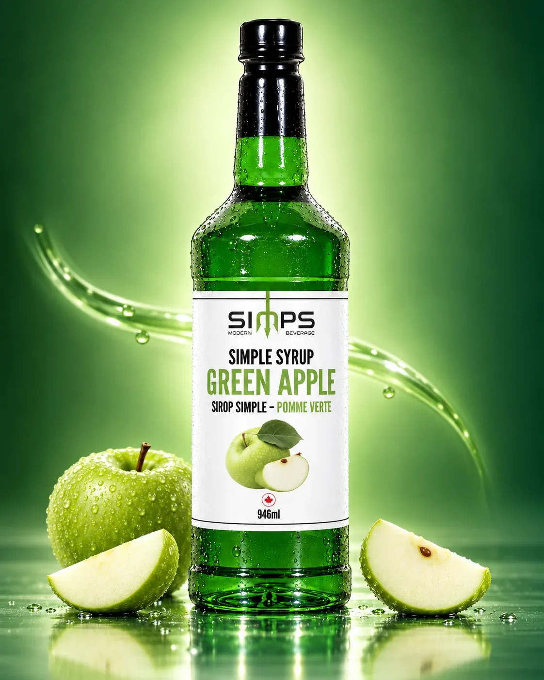Simps - Green Apple Syrup 946ml