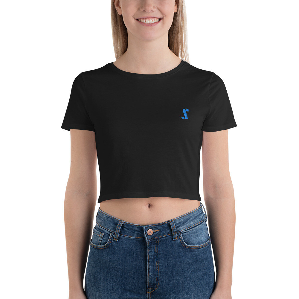 Let's Get Wavy Crop Top (Blue)