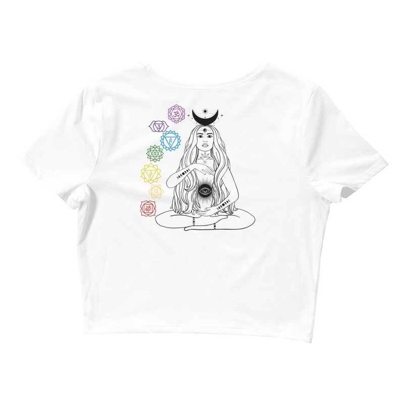 Mother of Enlightenment Crop Top (White)