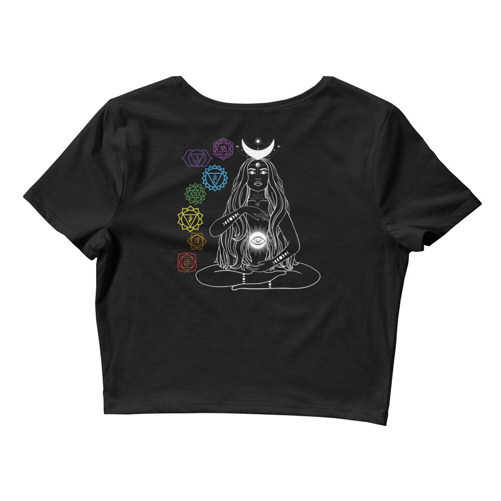 Mother of Enlightenment Crop Top (Black)