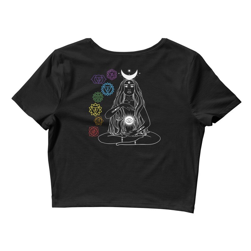 Mother of Enlightenment Crop Top (Black)