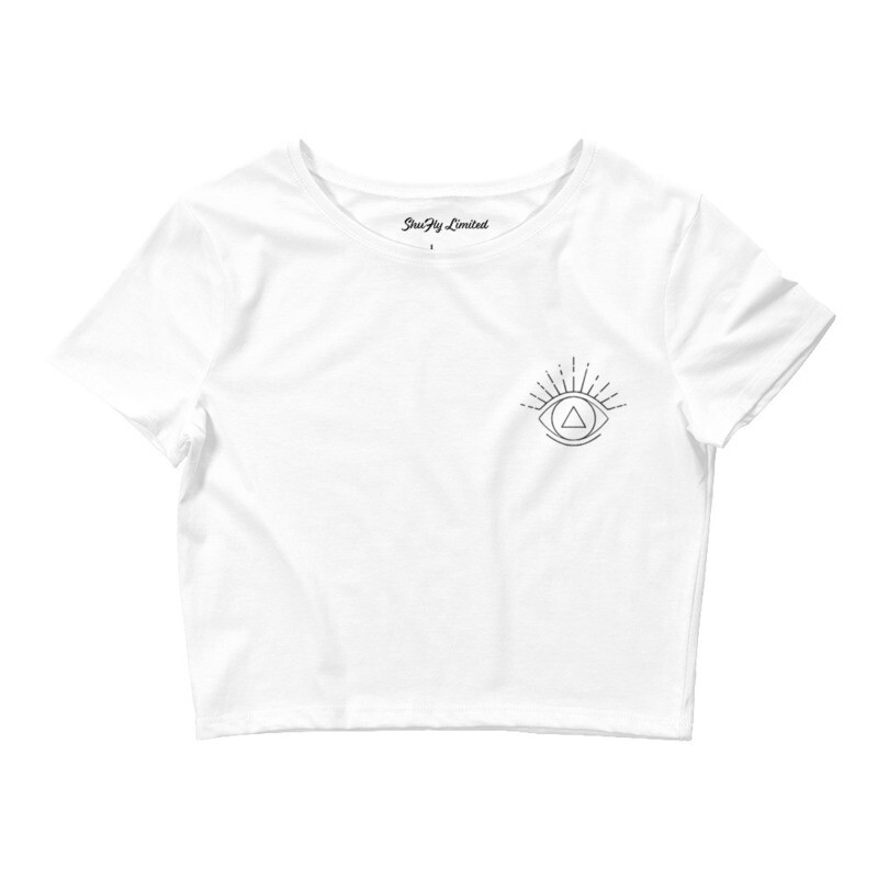 Tree of Life Crop Top (White)