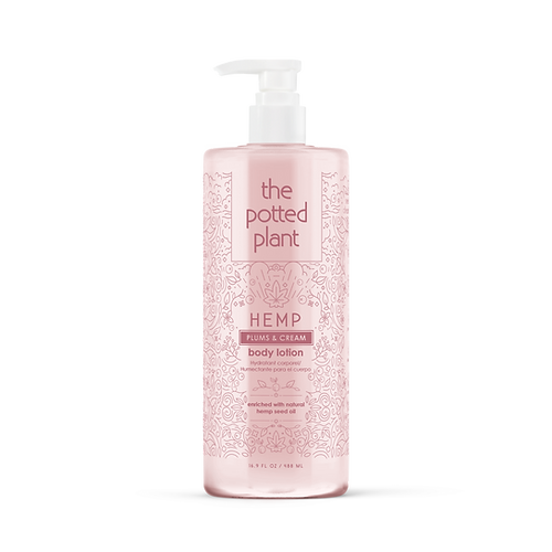 Potted Plant Plums &amp; Cream Body Lotion, Size: 16oz