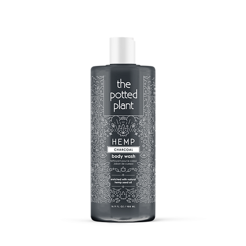Potted Plant Charcoal Body Wash, Size: 16oz