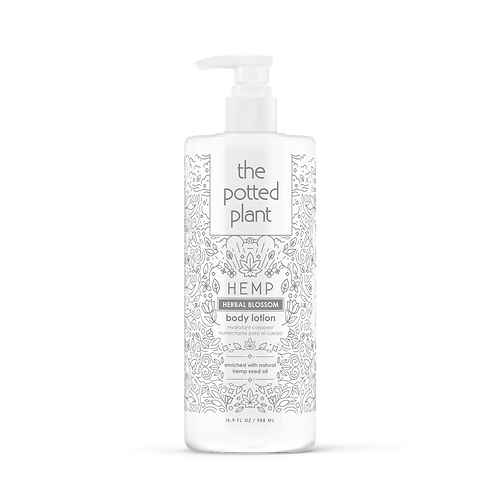 Potted Plant Herbal Blossom Body Lotion, Size: 16oz