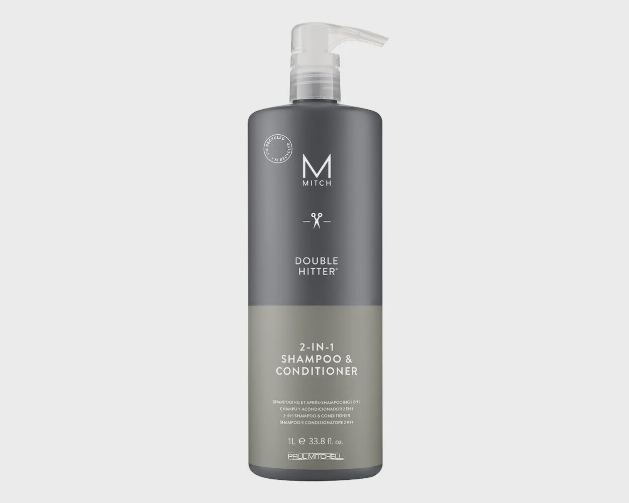 PM MITCH DOUBLE HITTER 2-IN-1 SHAMPOO, Size: 33.8oz