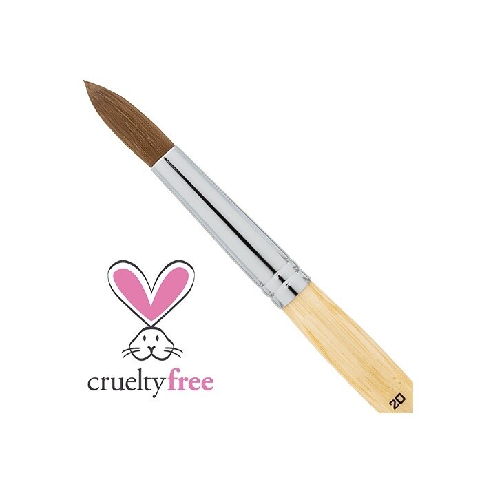 Faux Kolinsky Acrylic Brush Oval #20