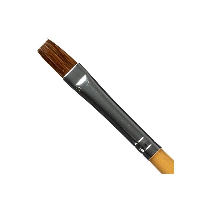 Flat Sable Acrylic Brush