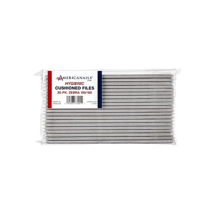 Hygienic Files 20-ct. - Zebra - 100/180