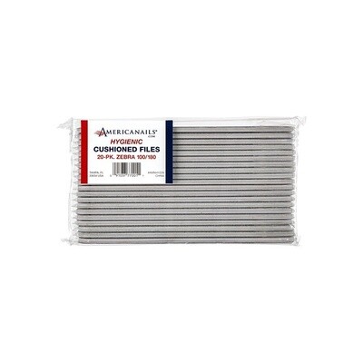 Hygienic Files 20-ct. - Zebra - 100/180