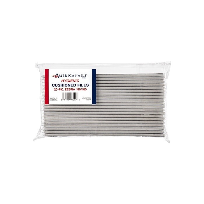 Hygienic Files 20-ct. - Zebra - 180/180