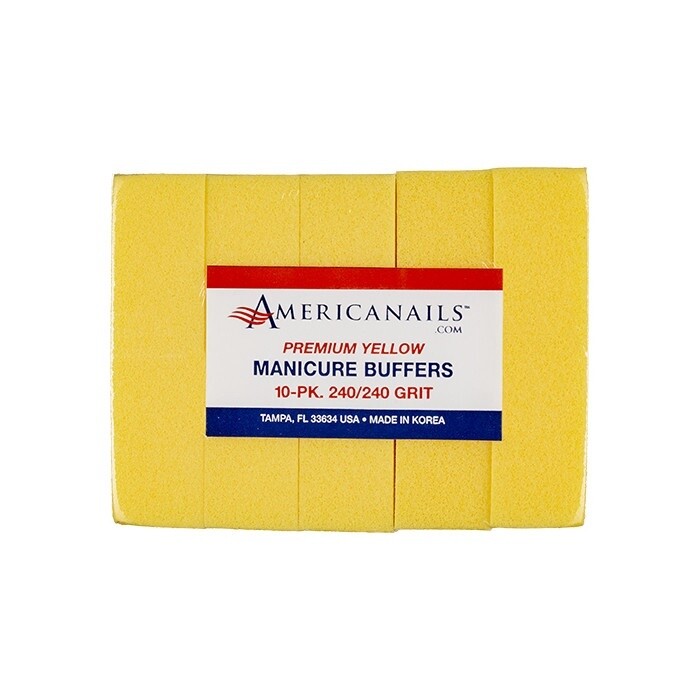 Premium Yellow Manicure Buffers 240/240 10-pk.