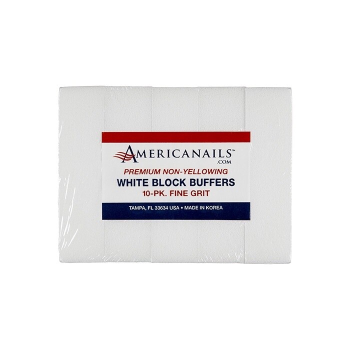 Premium White Block Buffers 120 Grit Fine 10-pk.