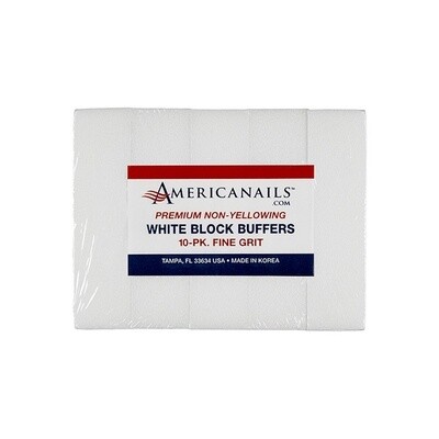 Premium White Block Buffers 120 Grit Fine 10-pk.