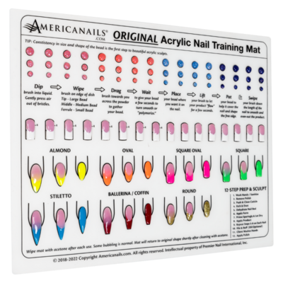 SILICONE NAIL TECH TRAINING MAT