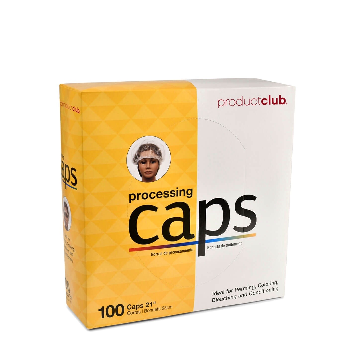 100 ct. Plastic Processing Cap with Elastic 21&quot;