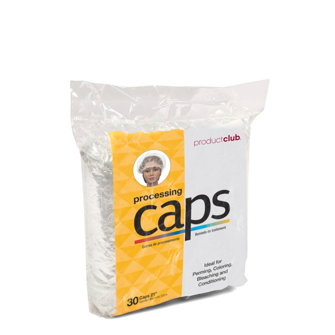 30 ct. Plastic Processing Cap with Elastic 21&quot;