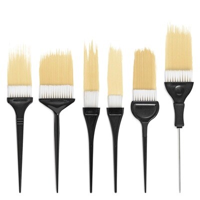 Feather Bristle Brush Set - 6 ct. assorted brushes