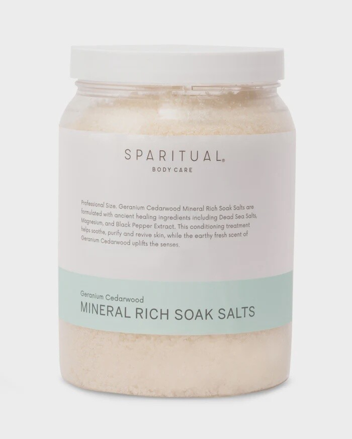 GERANIUM CEDARWOOD MINERAL RICH SOAK SALTS