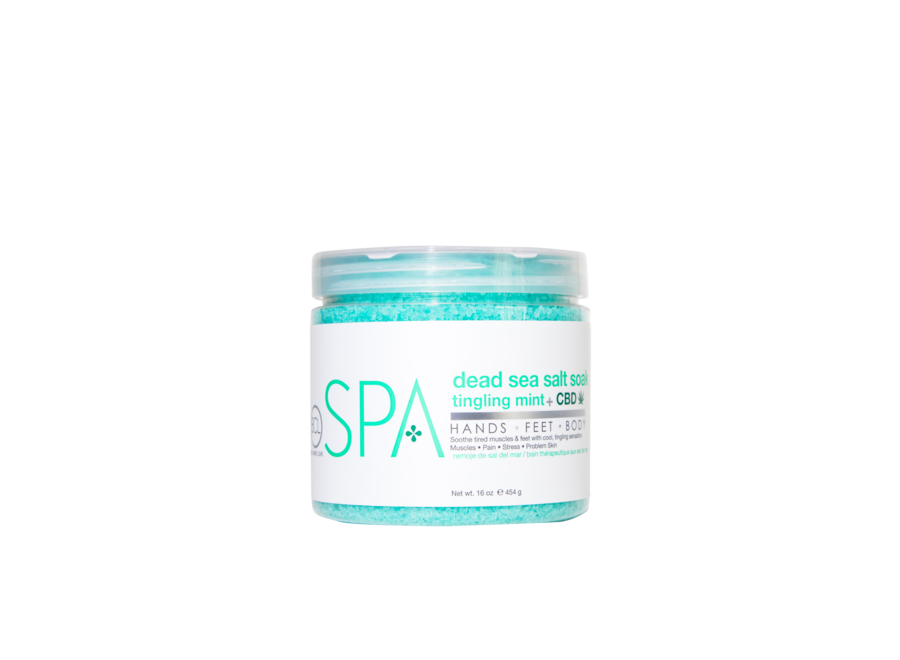BCL SPA Tingling Mint + CBD Dead Sea Salt Soak