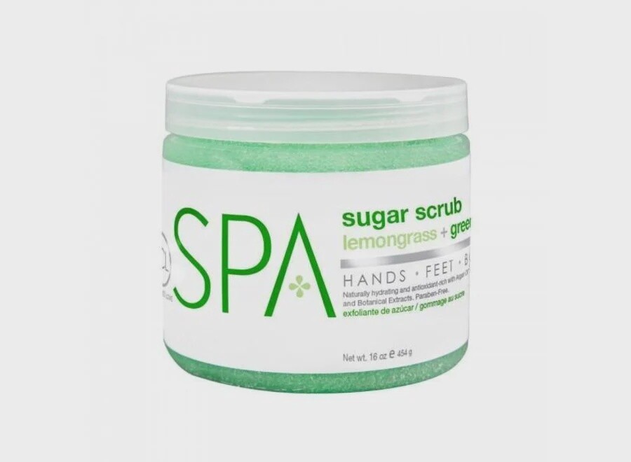 BCL SPA Lemongrass + Green Tea Sugar Scrub, Size: 16oz