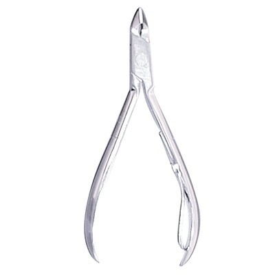 SATIN EDGE CUTICLE NIPPER 4&quot; FULL JAW- SINGLE SPRING