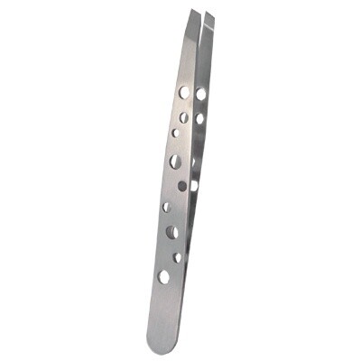 SATIN EDGE NON SLIP SLANT TIP TWEEZER