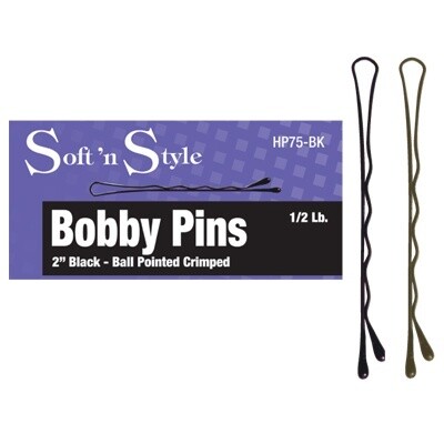 SOFT N STYLE BOBBY PINS- 1/2LB