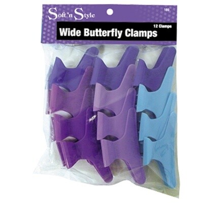SOFT N STYLE COLORED BUTTERFLY CLAMPS