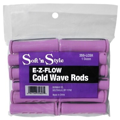 SOFT N STYLE EZ FLOW COLD WAVE RODS SHORT LILAC 1DZ