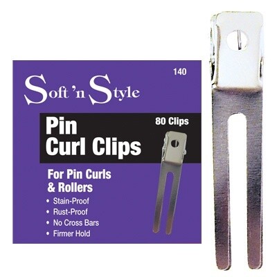 SOFT N STYLE PIN CURL CLIPS- 80 PK