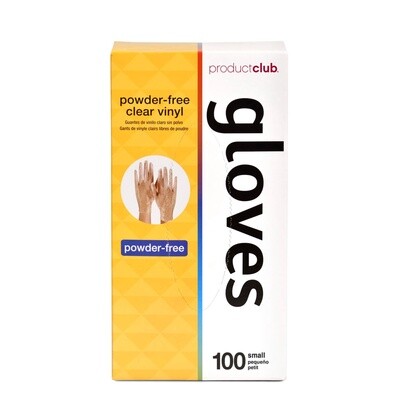100 ct. Clear Vinyl Disposable Gloves - Powder-Free Small