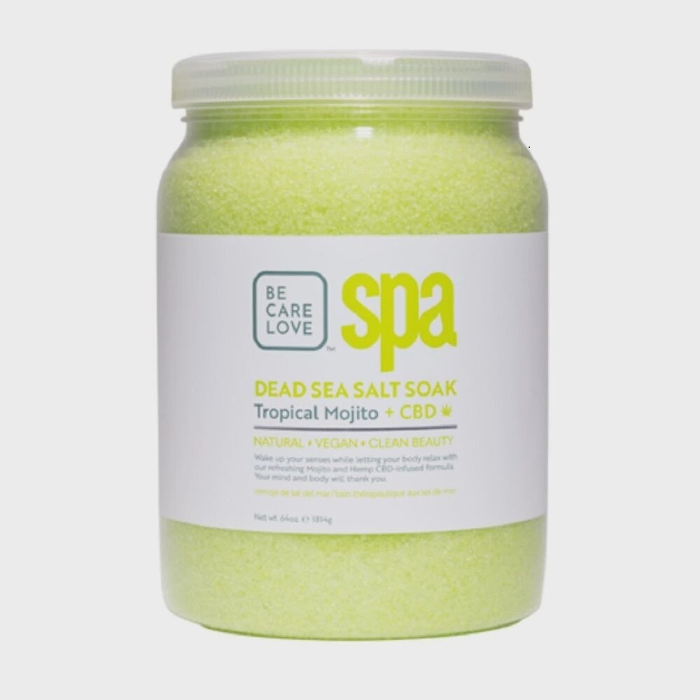 BCL SPA Tropical Mojito + CBD Sea Salt Soak 64 oz