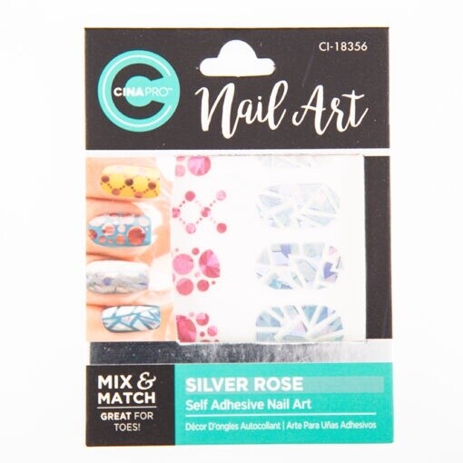 Silver Rose Nail Art Cuccio