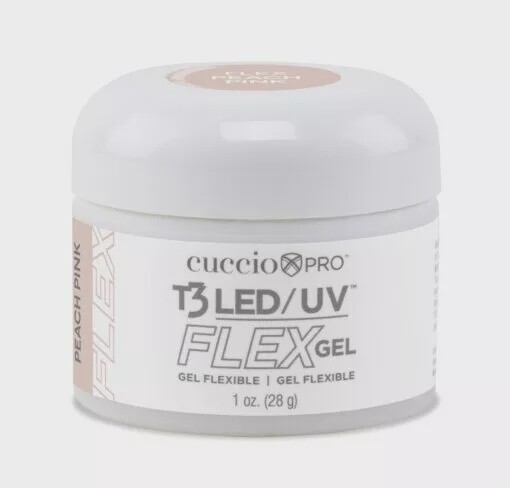 T3 LED /UV-FLEX GEL PEACH PINK 1oz