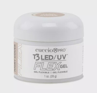 T3 LED/UV FLEX IVORY COVER 1OZ
