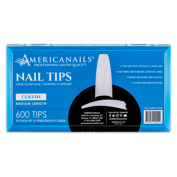 Nail Tips | Coffin 600ct