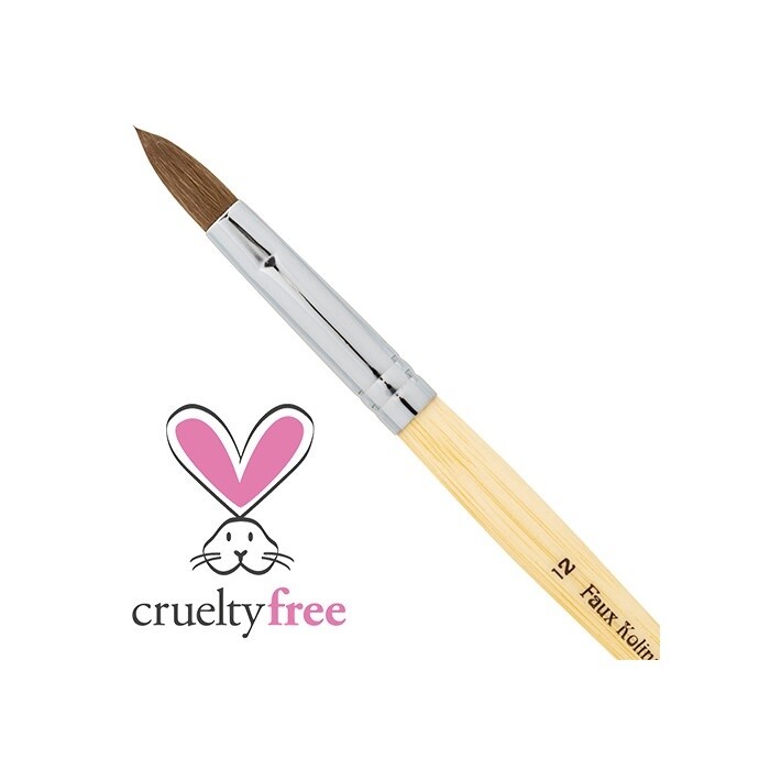Faux Kolinsky Acrylic Brush Oval #12