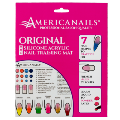 Mini Silicone Acrylic Application Nail Tech Training Mat