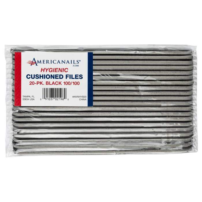 Hygienic Files 20-ct. - Black - 100/100