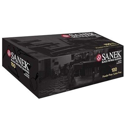 SANEK Gloves Black Nitrile Large