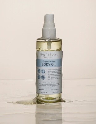 Fragrance Free Body Oil 4oz