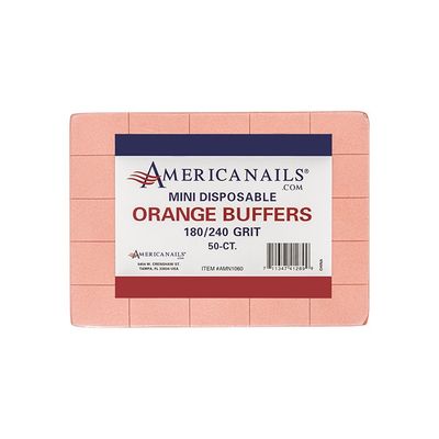 Mini Disposable Orange Buffers | 180/240 Grit 50ct