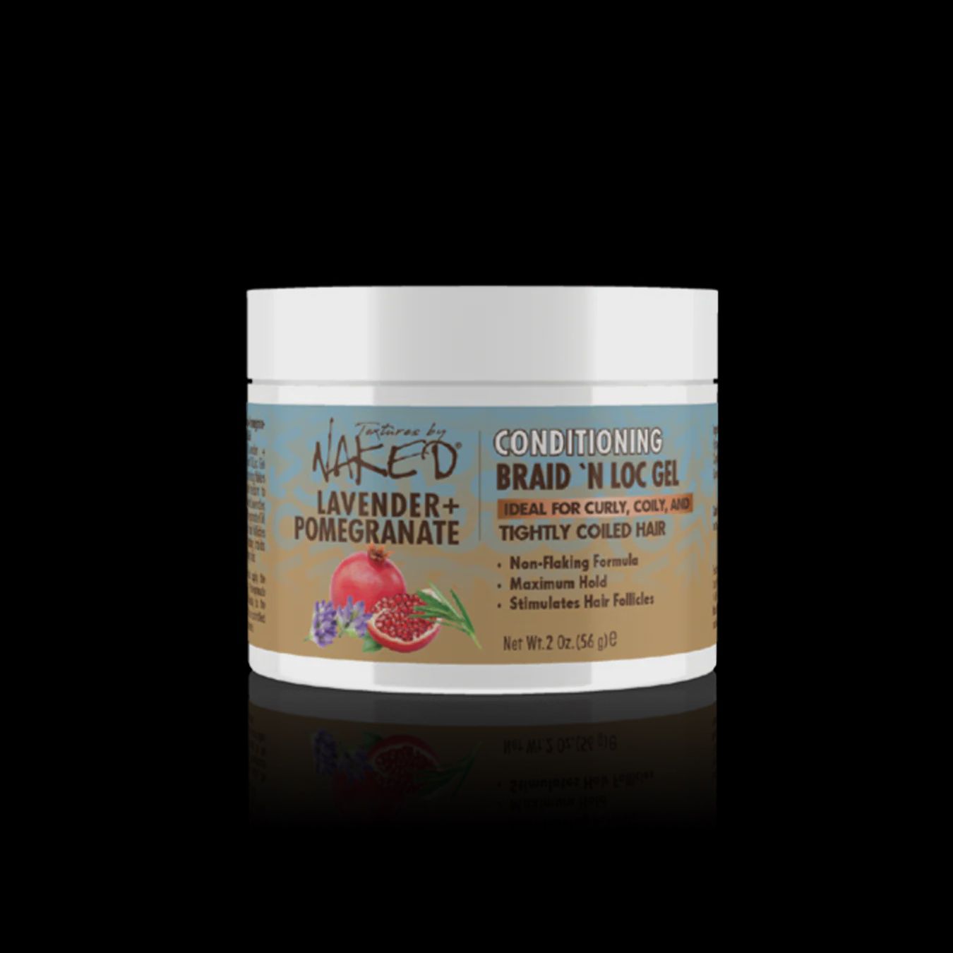 Lavender + Pomegranate Braid &#39;N Loc Gel, Size: 2oz