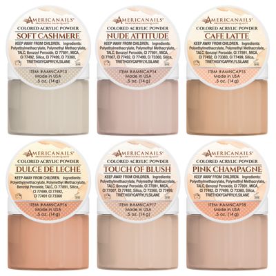 Colored Acrylic Powders | In The Nude Collection Kit